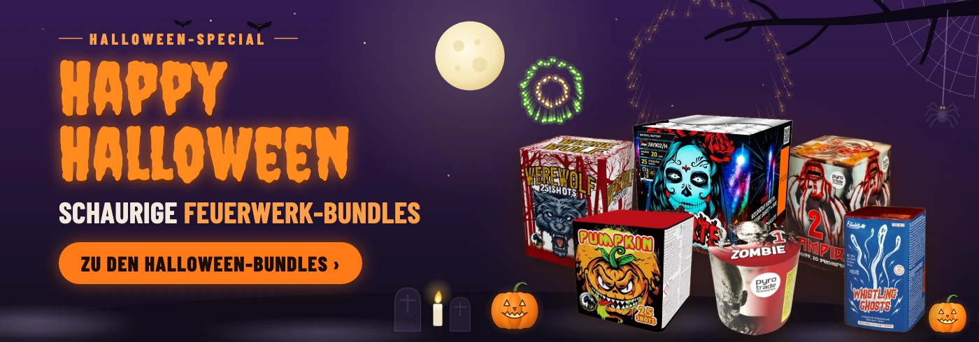 Halloween: Schaurige Feuerwerk-Bundles