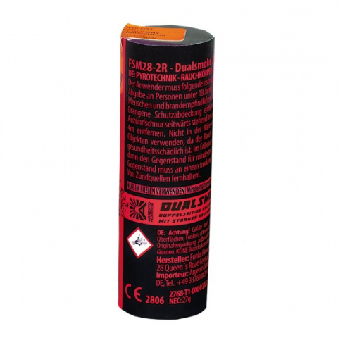 Rauchbombe Dualsmoke 28mm Rot