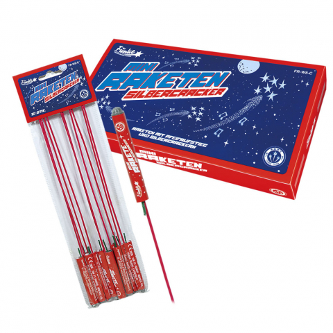 Funke Mini-Raketen Silbercracker 100er Display