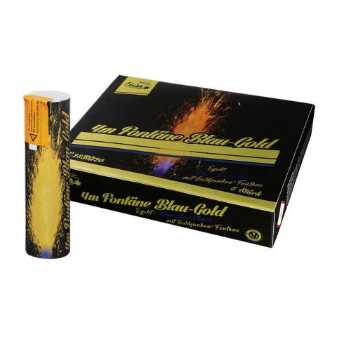 4m Fontäne Blau-Gold