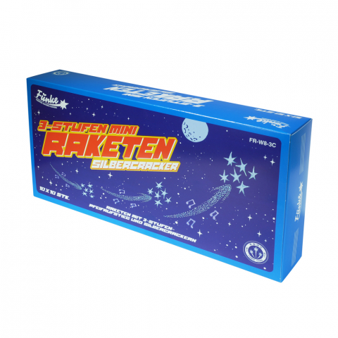 Funke 3-Stufen Mini-Raketen Silbercracker 10er Beutel