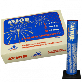 Alba Feuerwerk Avior, 4er Singleshots - Brokat